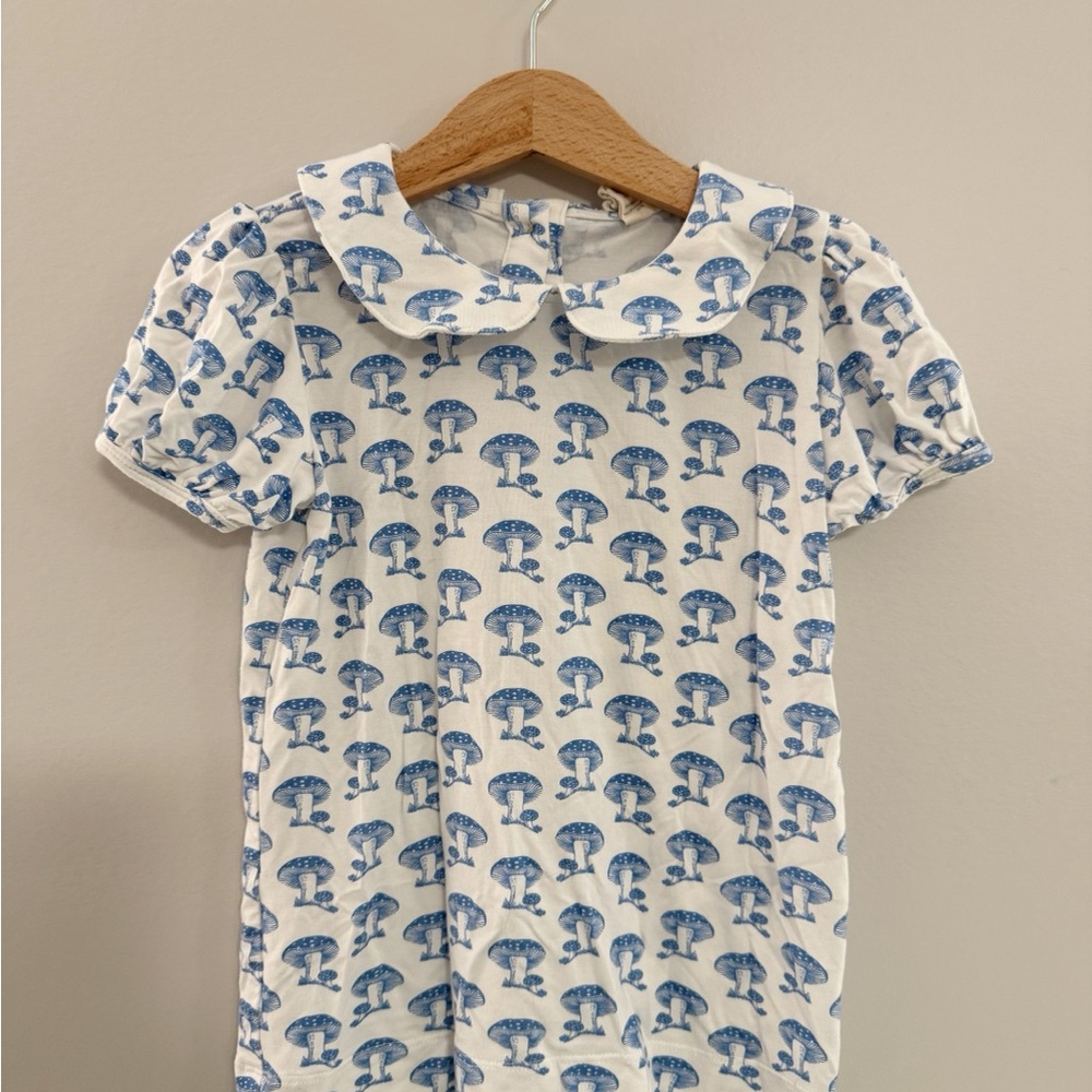 Kate Quinn Blue Mushroom Shirt